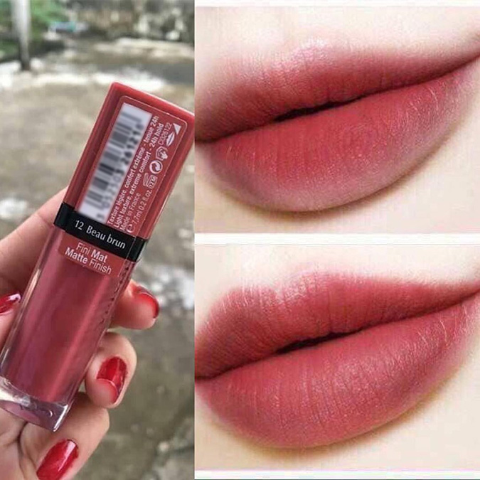 Son Velvet màu hồng đất 12 Beau Brun