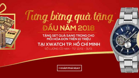 TƯNG BỪNG QUÀ TẶNG ĐẦU NĂM TẠI XWATCH HỒ CHÍ MINH