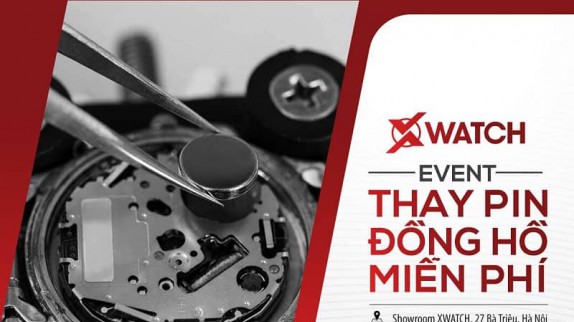 Sự kiện HOT tháng 9: Thay pin đồng hồ miễn phí 3 ngày duy nhất