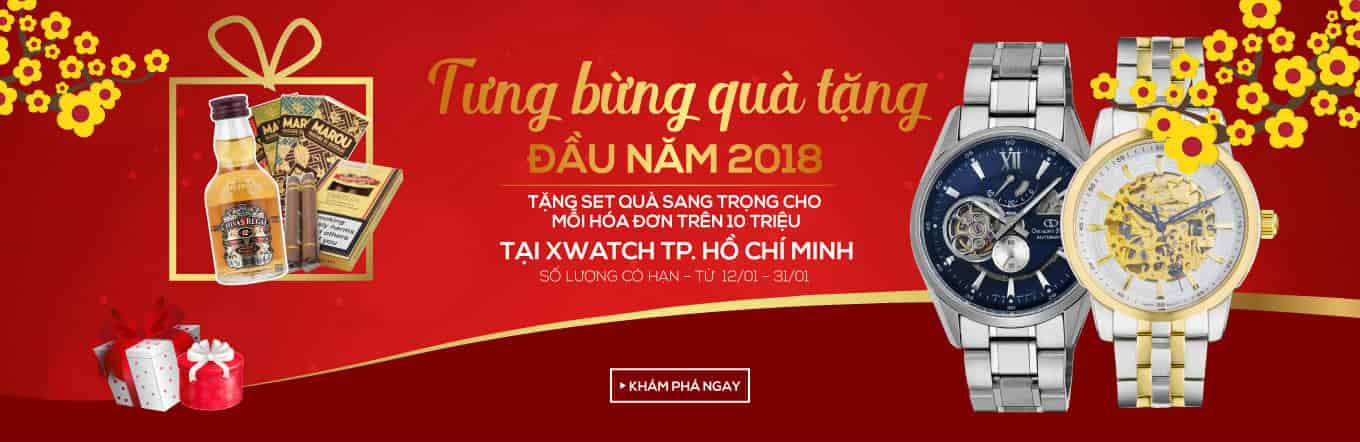 TƯNG BỪNG QUÀ TẶNG ĐẦU NĂM TẠI XWATCH HỒ CHÍ MINH