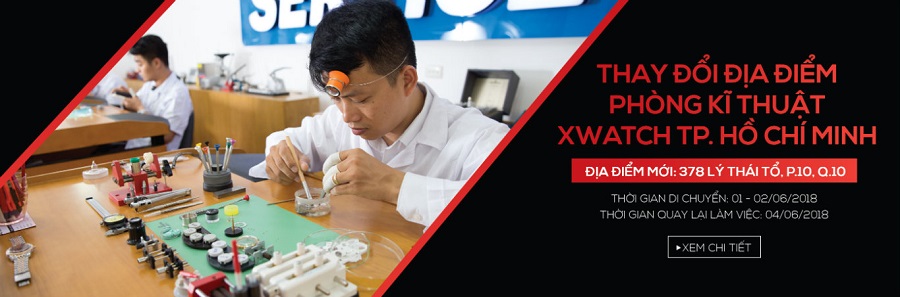 XWATCH TP. Hồ Chí Minh thông báo: CHUYỂN ĐỊA ĐIỂM PHÒNG KỸ THUẬT XWATCH TP. HỒ CHÍ MINH VỀ 378 LÝ THÁI TỔ