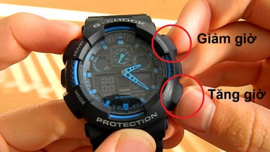 Mách bạn cách chỉnh giờ đồng hồ Casio 3 kim, 6 kim