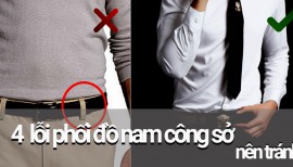 Những lỗi phối đồ nam công sở hay gặp phải
