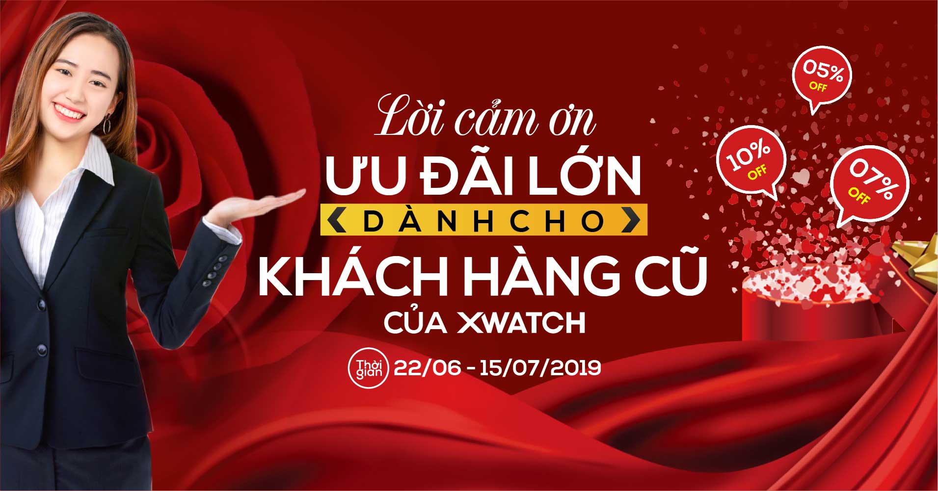[Lời Cảm Ơn] ƯU ĐÃI LỚN DÀNH CHO KHÁCH HÀNG CŨ CỦA XWATCH
