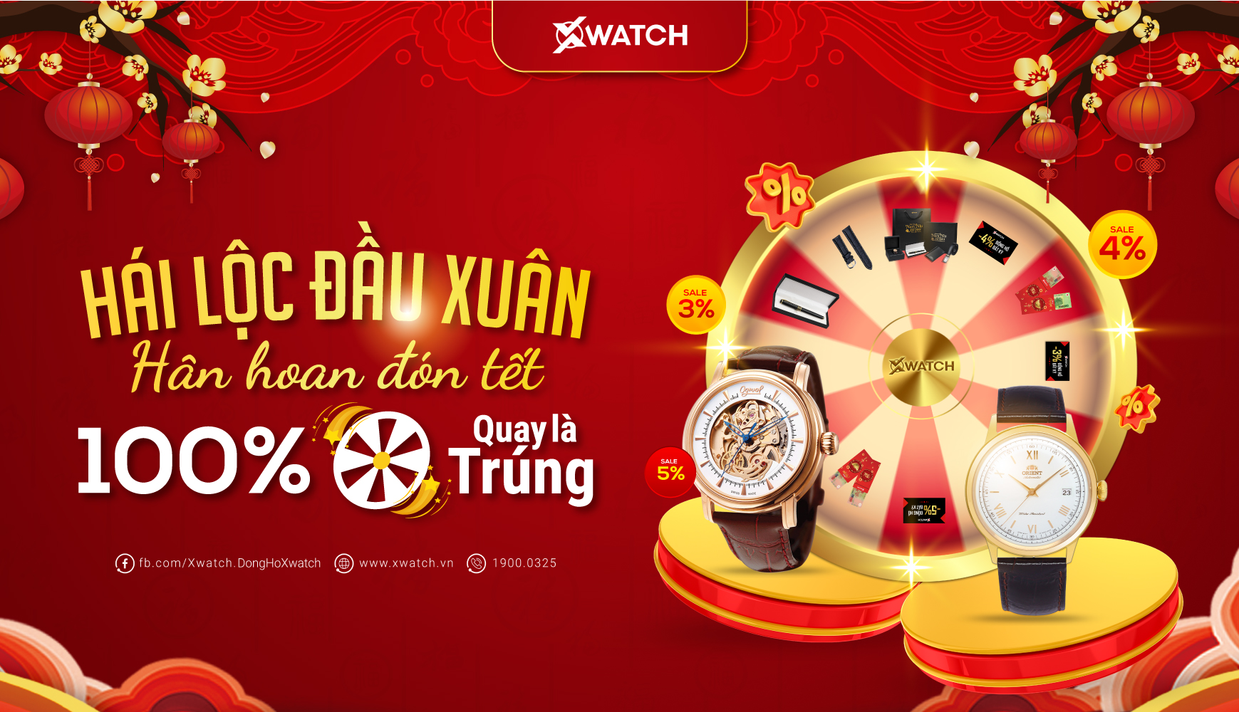 HOT! HÁI LỘC ĐẦU XUÂN, HÂN HOAN ĐÓN TẾT - 100% QUAY LÀ TRÚNG