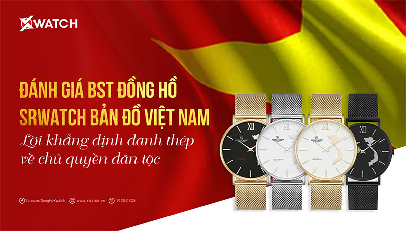 Đánh giá đồng hồ Srwatch VNU2318 in bản đồ Việt Nam mang đậm niềm tự hào dân tộc