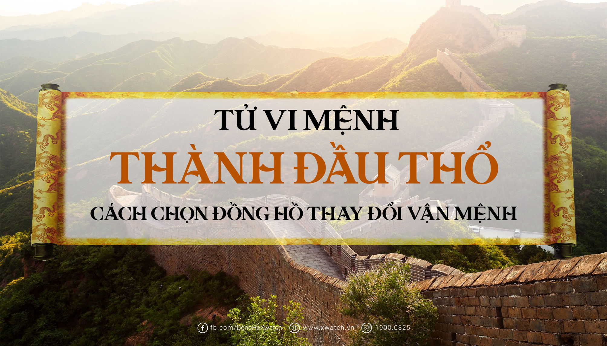 Tử vi mệnh Thành Đầu Thổ và cách chọn đồng hồ đổi mệnh