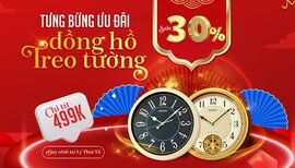 HOT! TẾT RỘN RÀNG - ƯU ĐÃI NGẬP TRÀN: - 30% ĐỒNG HỒ TREO TƯỜNG SEIKO CHỈ TỪ 499K | Duy Nhất Tại Xwatch Lý Thái Tổ