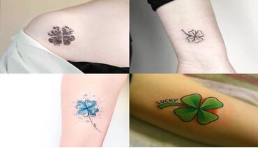 99+ mẫu hình xăm cỏ 4 lá độc đáo mang lại may mắn nhất