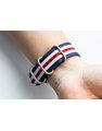 Dây Nato 5 Vạch Đỏ Trắng Xanh Size 20 9
