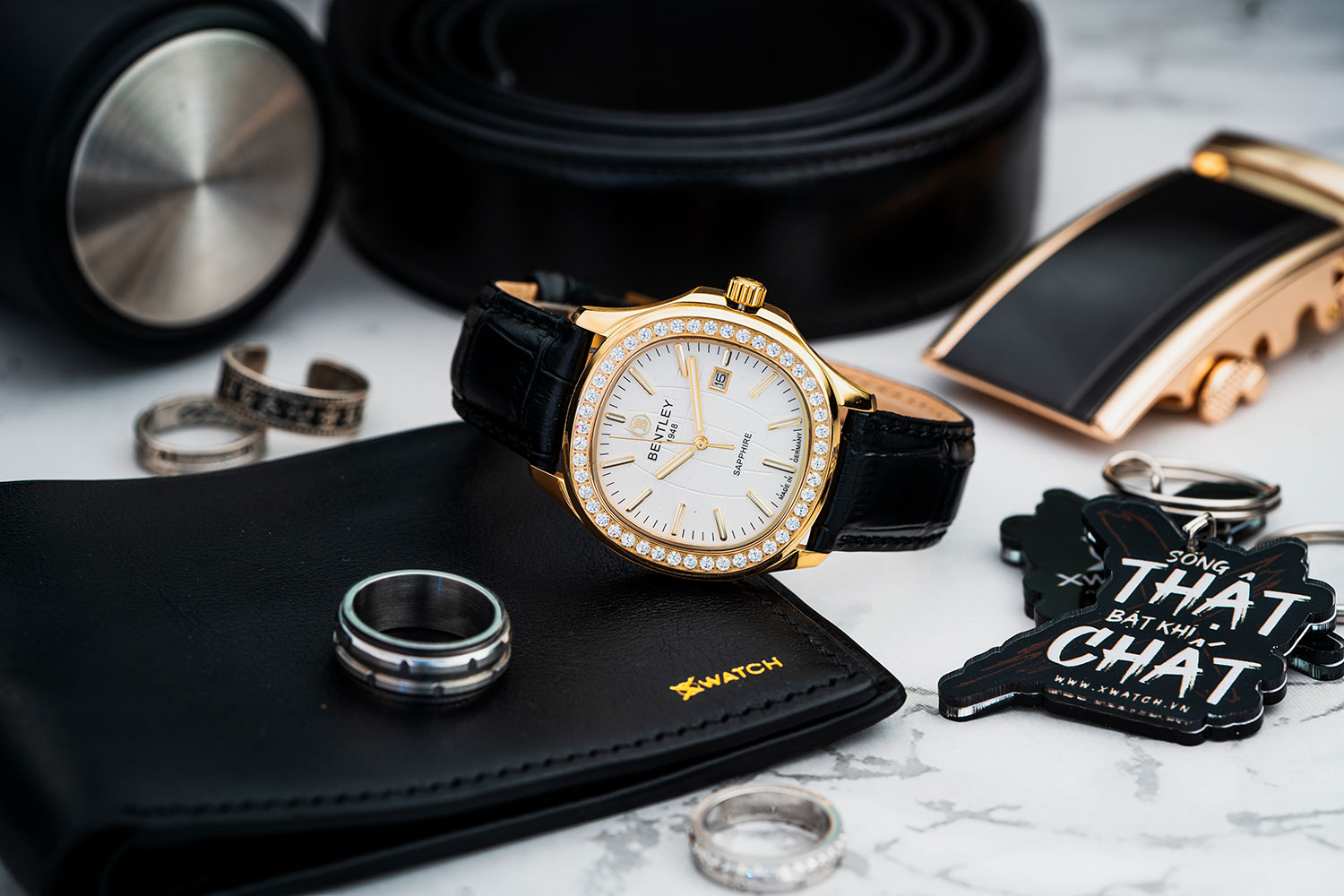 Bentley Mặt Chữ Điền BL1869-101MKWB-DMK-GL-T