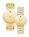 Đồng hồ đôi Movado 0607588 - 0607550 small