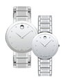 Đồng hồ đôi Movado 0607587 - 0607548 small