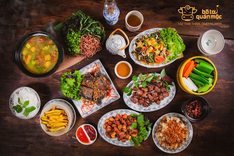 40 món ăn tại Bò Tơ Quán Mộc