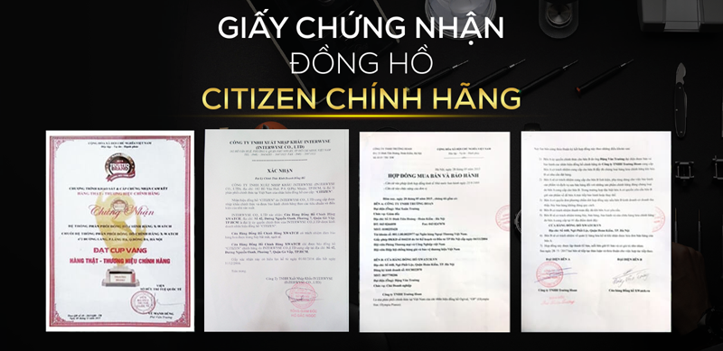 Đại lý đồng hồ Citizen Eco Drive chính hãng