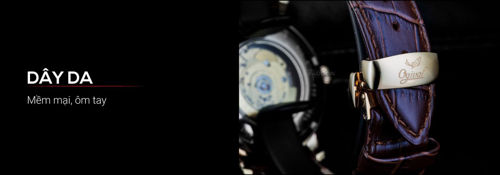 Đồng hồ Ogival OG358.66AGR-GL Long Phụng