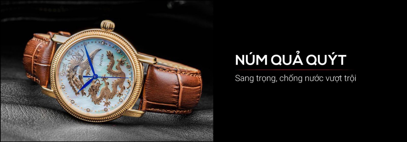 Đồng hồ Ogival OG358.66AGR-GL Long Phụng