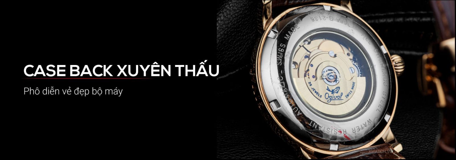 Đồng hồ Ogival OG358.66AGR-GL Long Phụng