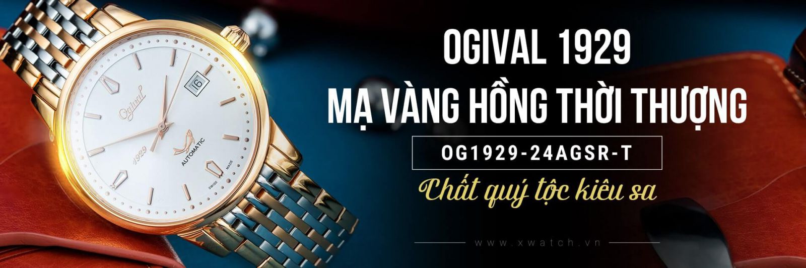 Đồng hồ Ogival OG1929-24AGSR-T