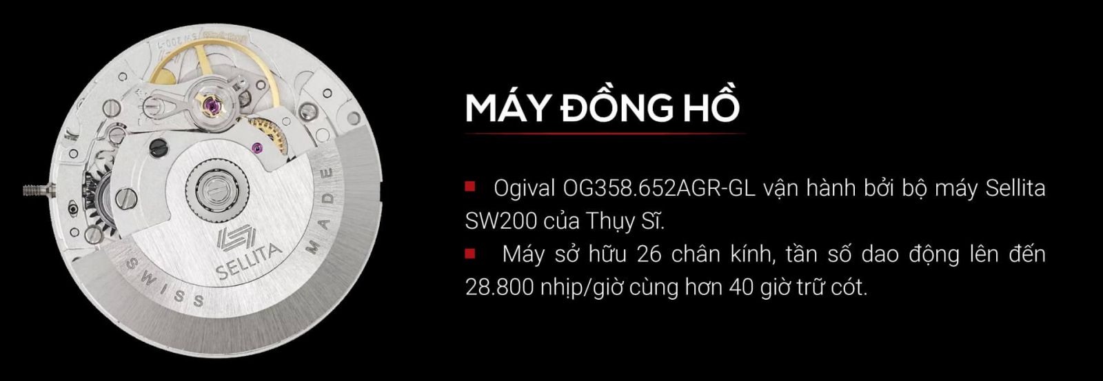 Đồng hồ Ogival OG358.652AGR-GL
