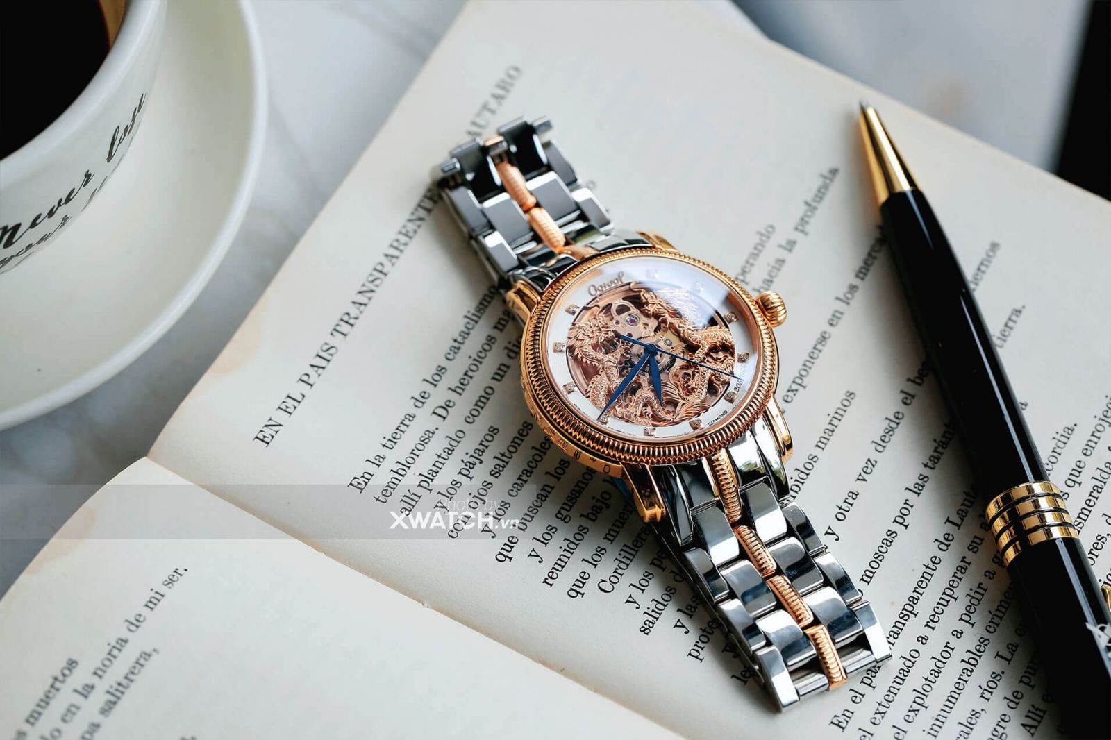 Ogival OG358.652AGSR-T Lưỡng Long Chầu Nguyệt