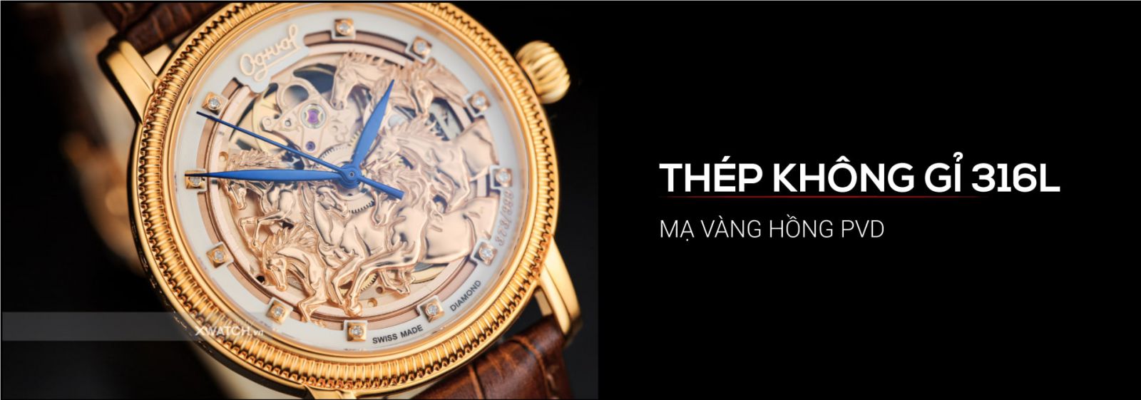 Đồng hồ Ogival OG358.88AGR-GL