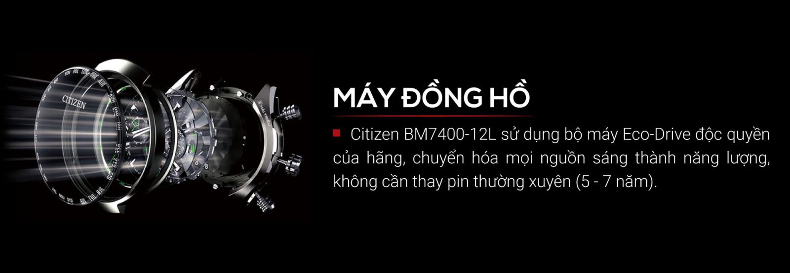 Đồng hồ Citizen BM7400-12L