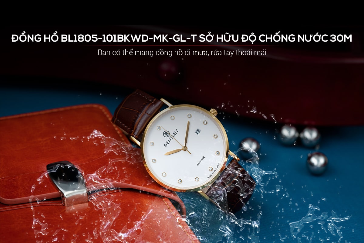 Đồng hồ Bentley BL1805-101BKWD-MK-GL-T