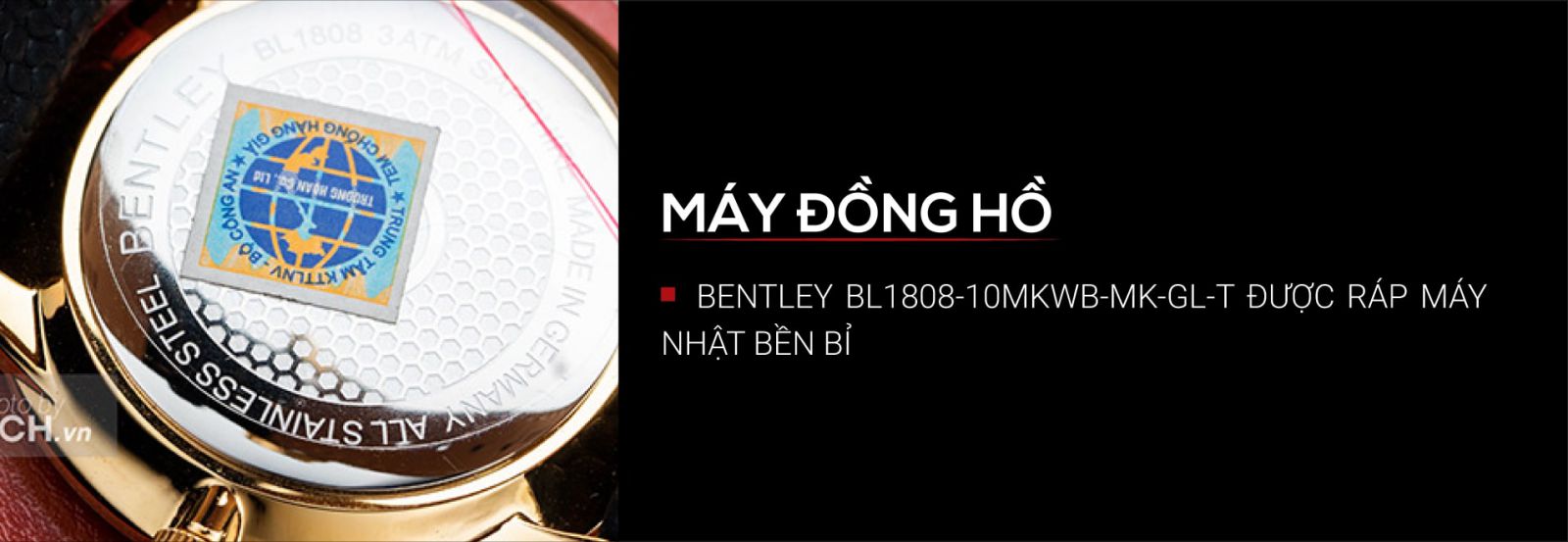 Đồng hồ Bentley BL1808-10MKWB-MK-GL-T