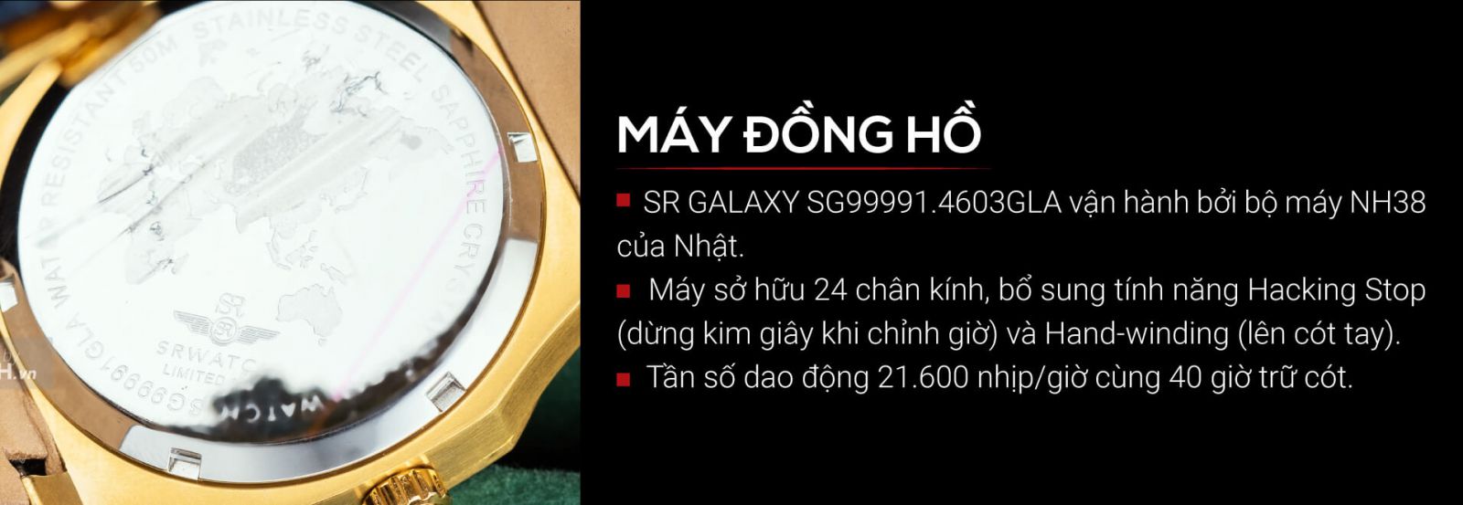Đồng hồ Srwatch Galaxy SG99991.4603GLA