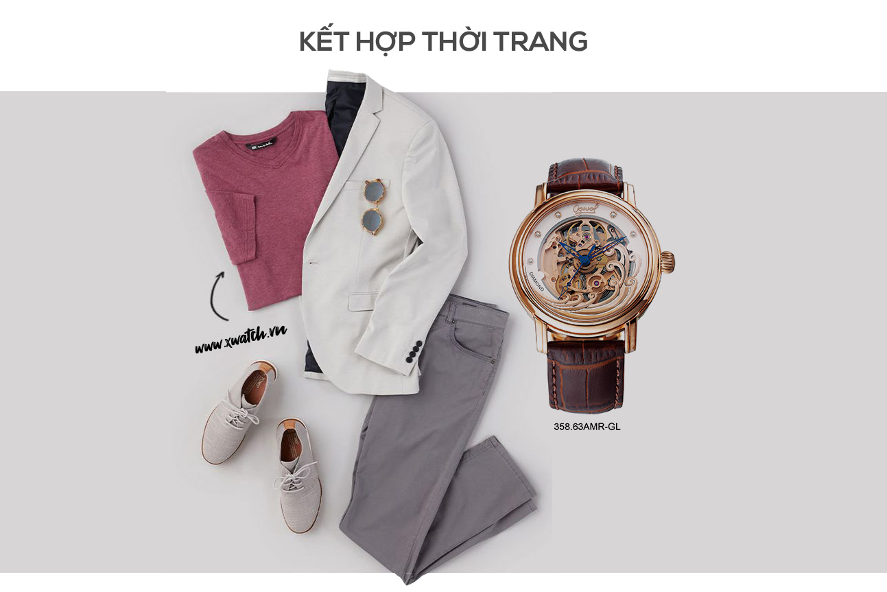 Đồng hồ Ogival sóng trào OG358.63AGR-GL