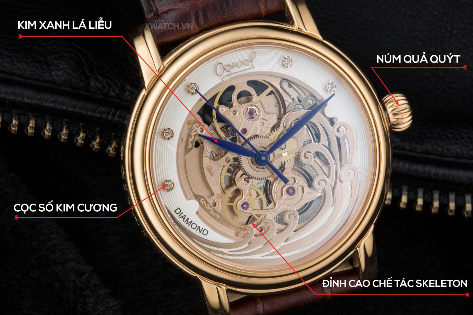 Đồng hồ Ogival sóng trào OG358.63AGR-GL