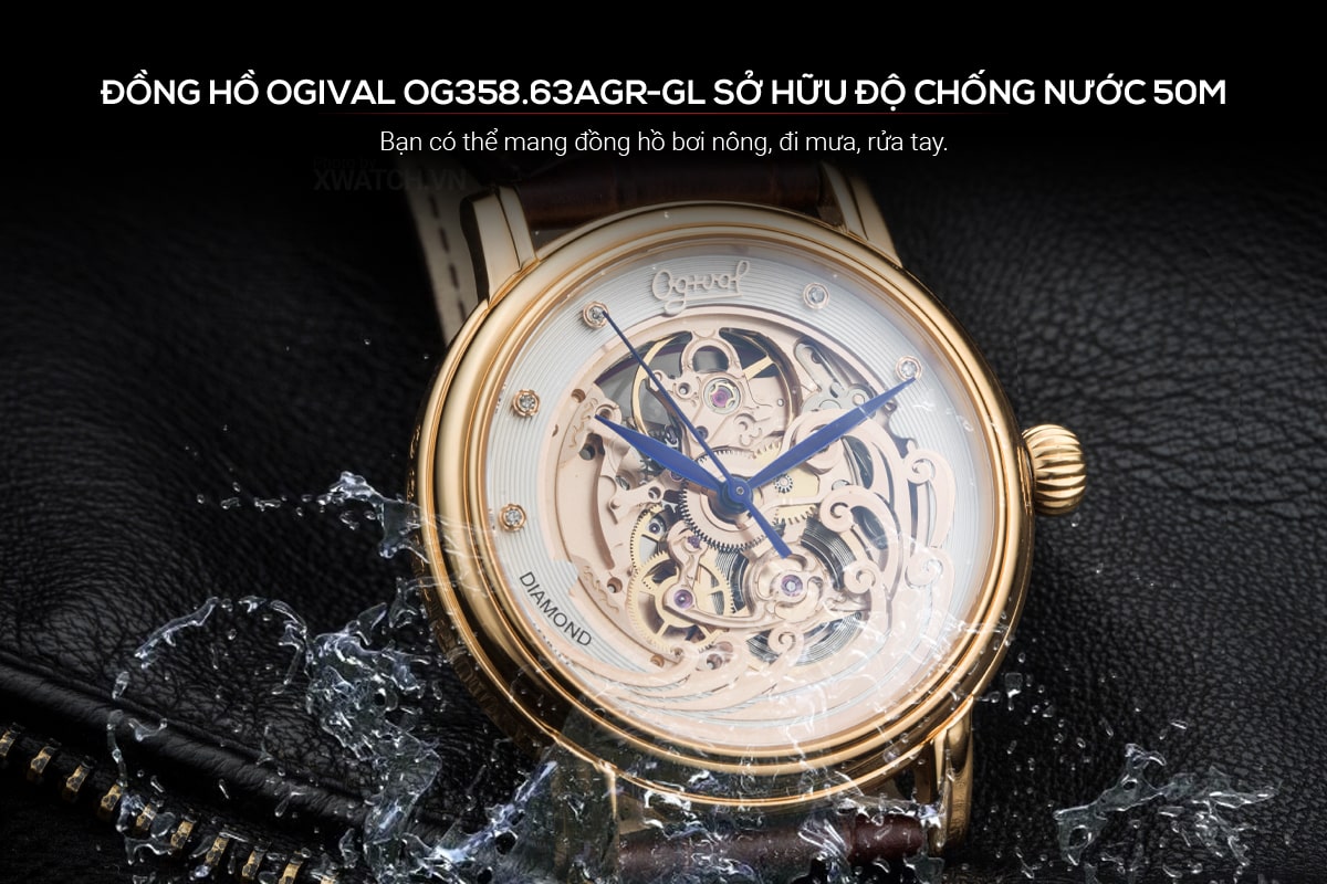 Đồng hồ Ogival sóng trào OG358.63AGR-GL
