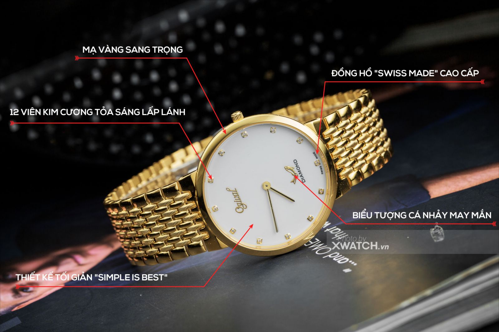 Đồng hồ Ogival OG385-022GK-T