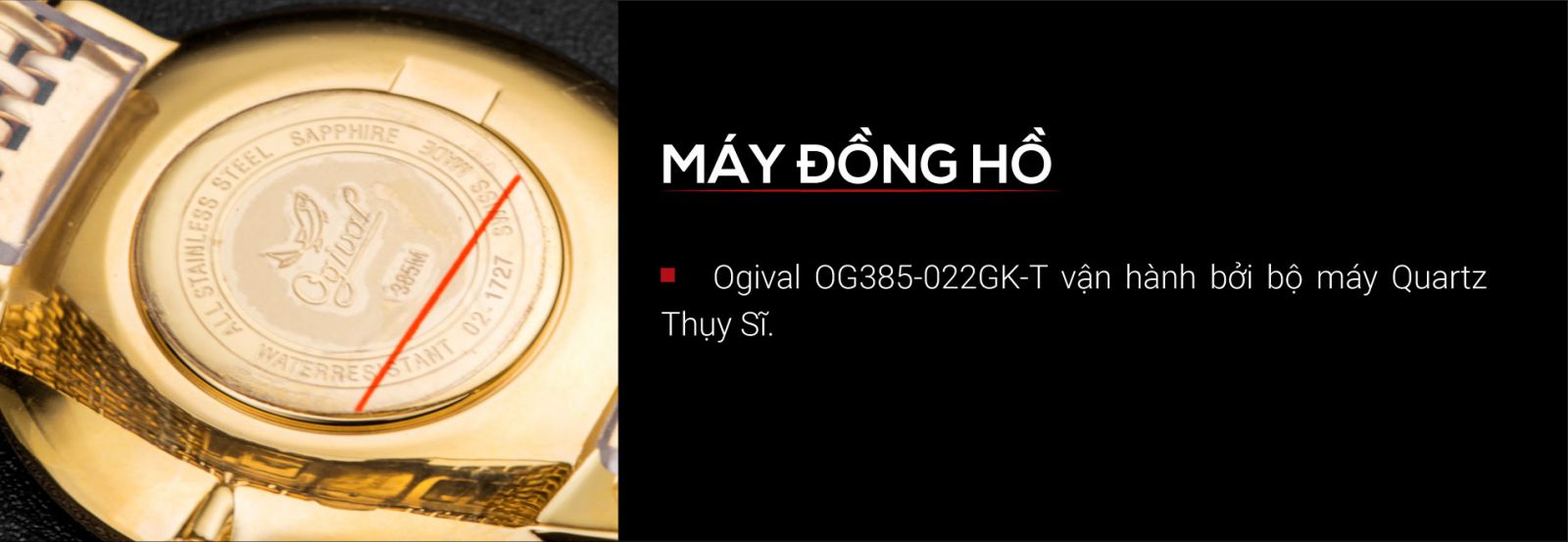 Đồng hồ Ogival OG385-022GK-T