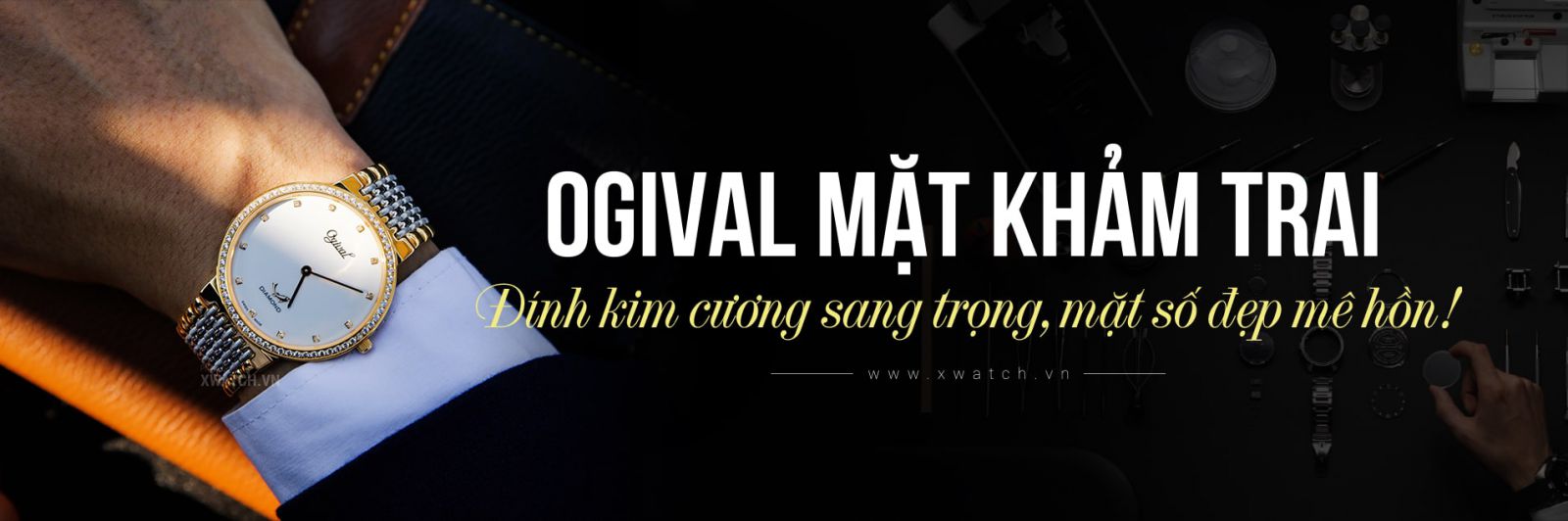 Đồng hồ Ogival OG385-022GSK-T
