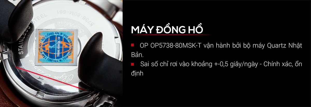 Đồng hồ Olym Pianus OP5738-80MSK-T