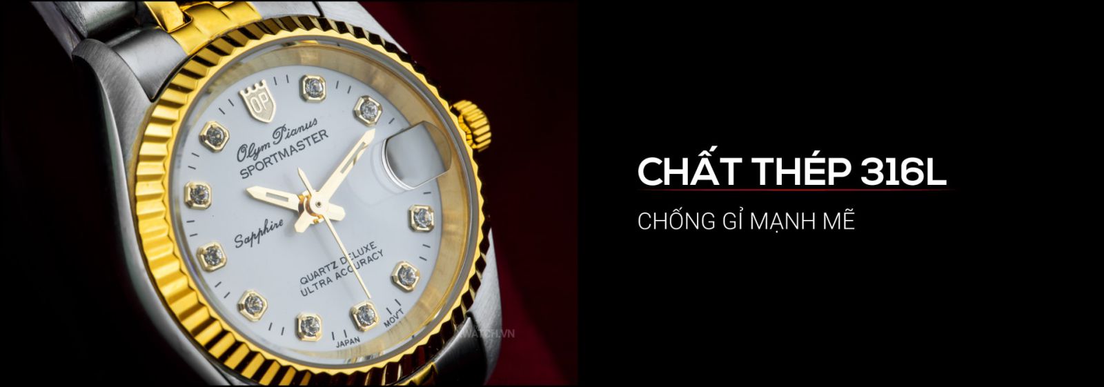 Đồng hồ Olym Pianus OP68322SK-T