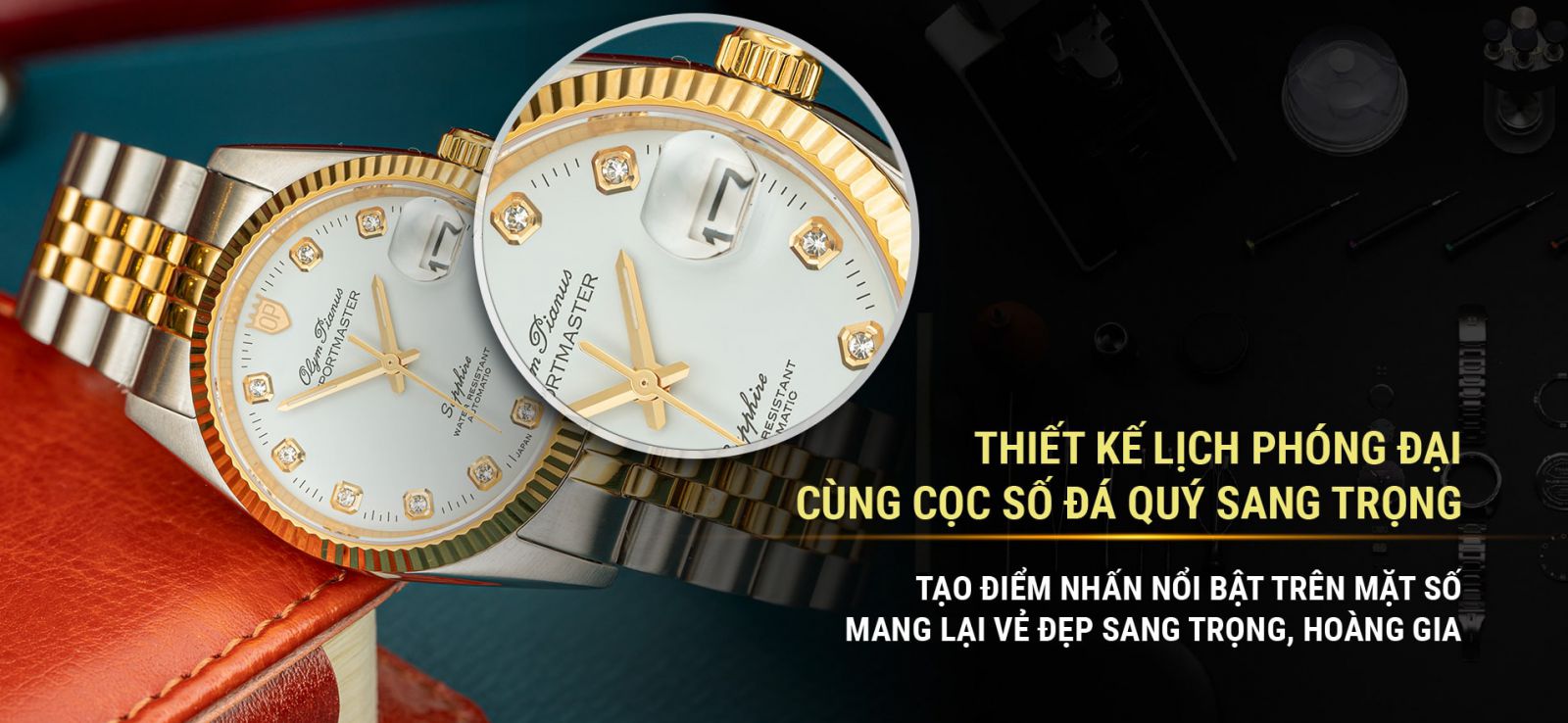 Đồng hồ Olym Pianus OP89322ASK-T