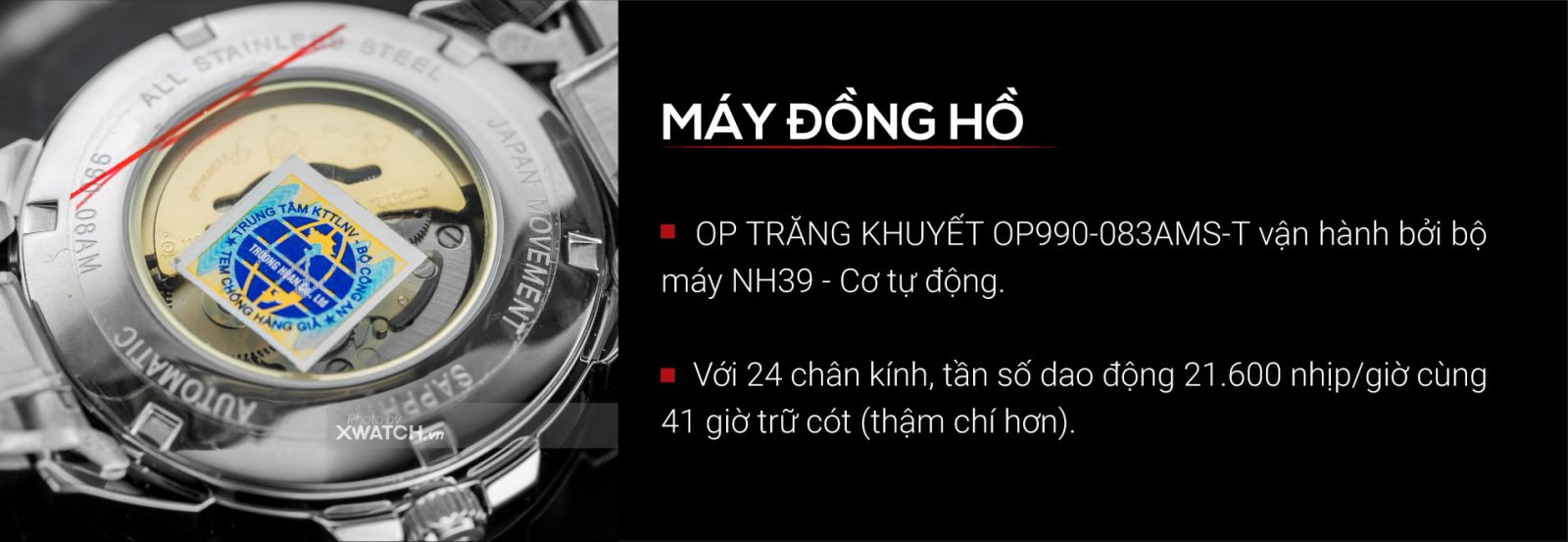 Đồng hồ Olym Pianus OP990-083AMS-T