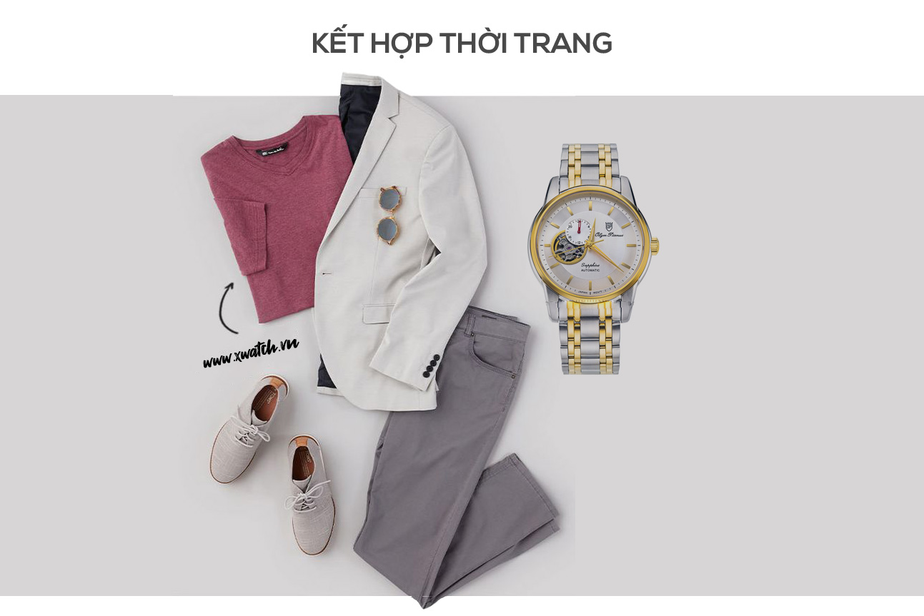 Đồng hồ Olym Pianus OP990-163AMSK-T