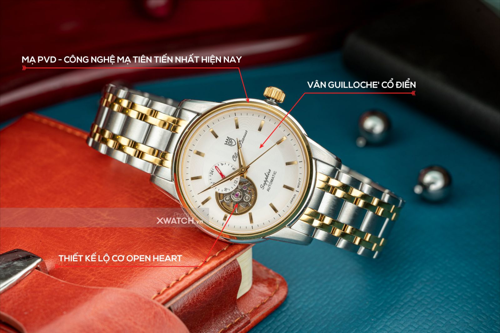 Đồng hồ Olym Pianus OP990-163AMSK-T