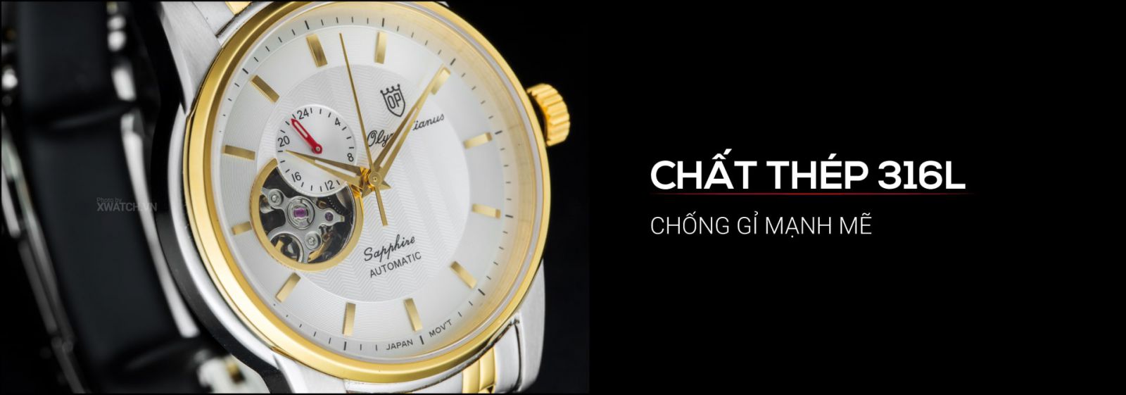 Đồng hồ Olym Pianus OP990-163AMSK-T