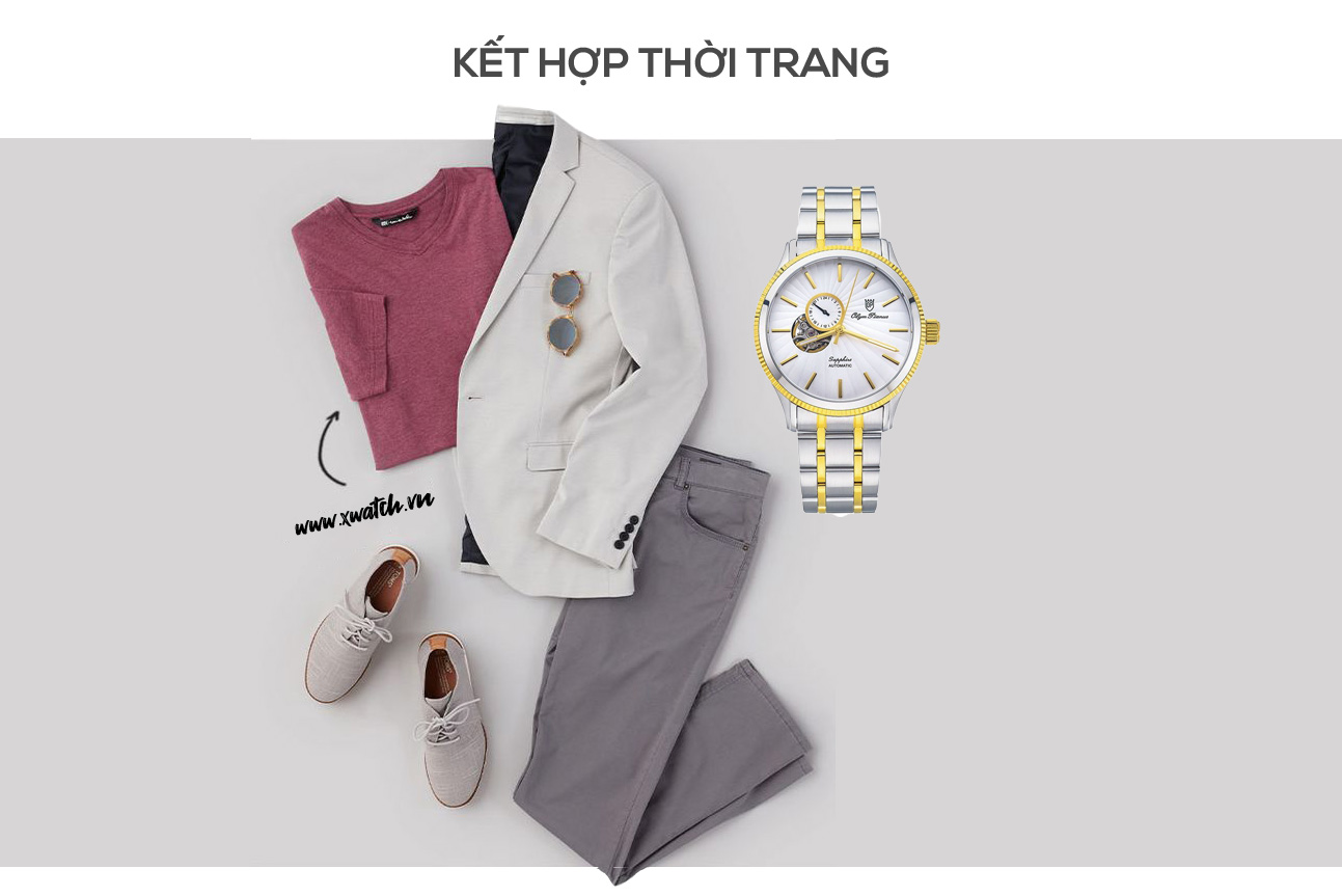 Đồng hồ Olym Pianus OP995.9AGSK-T