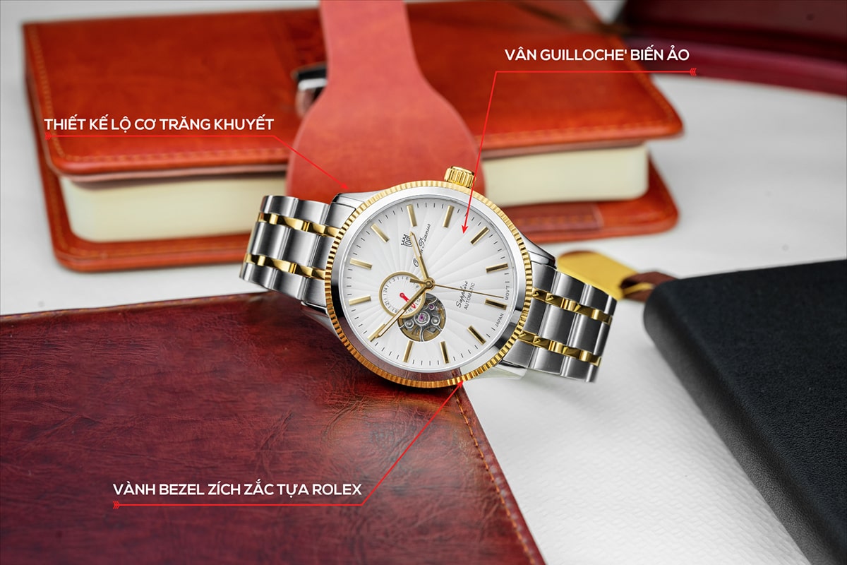 Đồng hồ Olym Pianus OP995.9AGSK-T