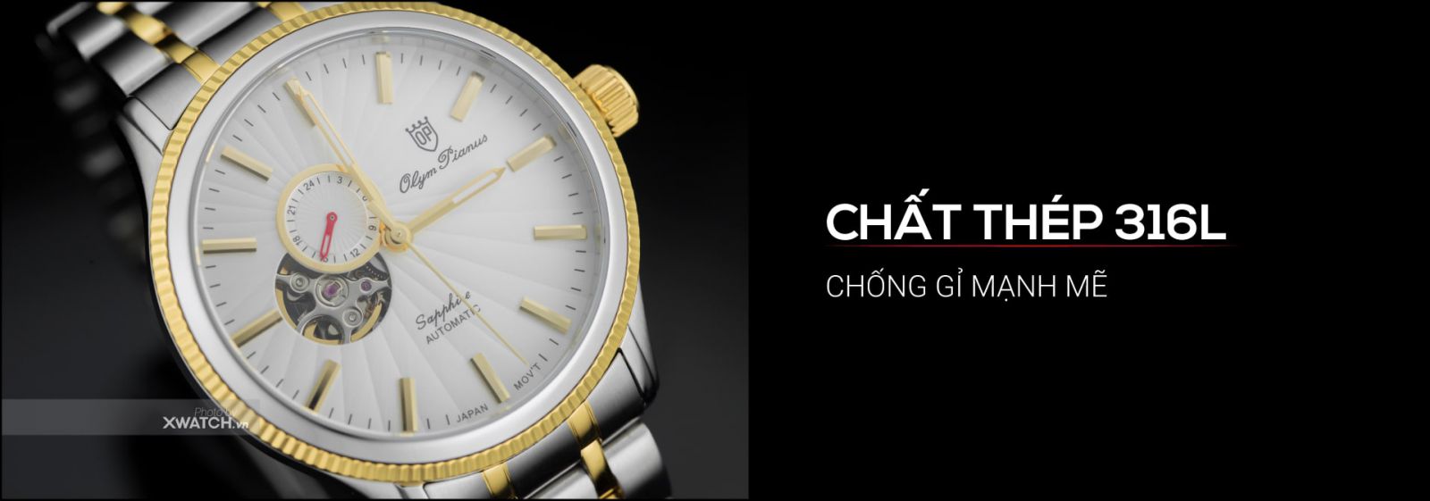 Đồng hồ Olym Pianus OP995.9AGSK-T