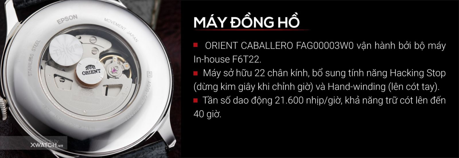 Đồng hồ Orient Caballero FAG00003W0