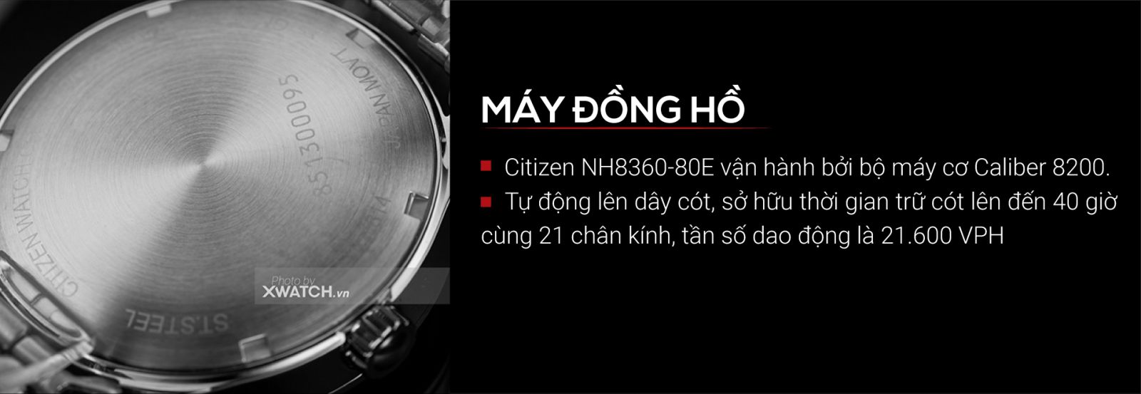 Đồng hồ Citizen NH8360-80E