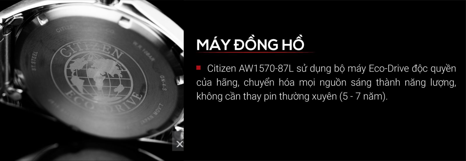 Đồng hồ Citizen AW1570-87L
