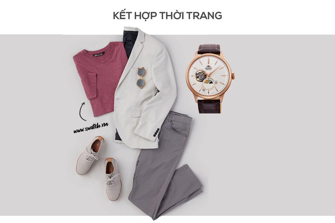 Đồng hồ Orient Sun and Moon RA-AS0102S10B